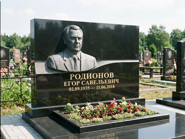 Памятник с барельефом — выполненная работа 27 в Казани