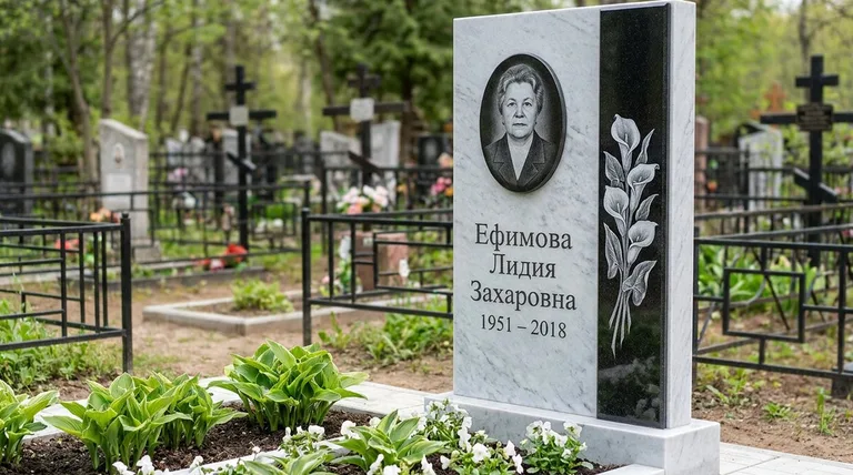 Памятник с гравировкой калл — выполненная работа «Ефимова» в Казани