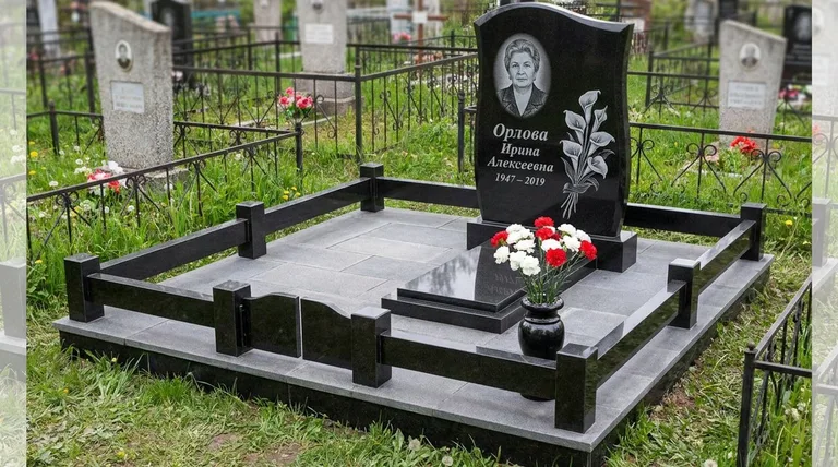 Памятник с гравировкой калл — выполненная работа «Орлова» в Казани