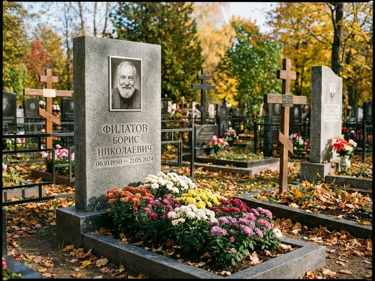 Керамический портрет с цветником в Казани