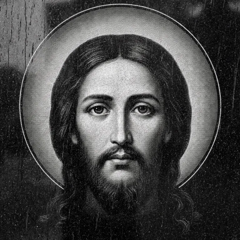 Эскиз иконы: «Моление о чаше» (полутон) — сюжетная композиция, гравировка на памятник в Казани