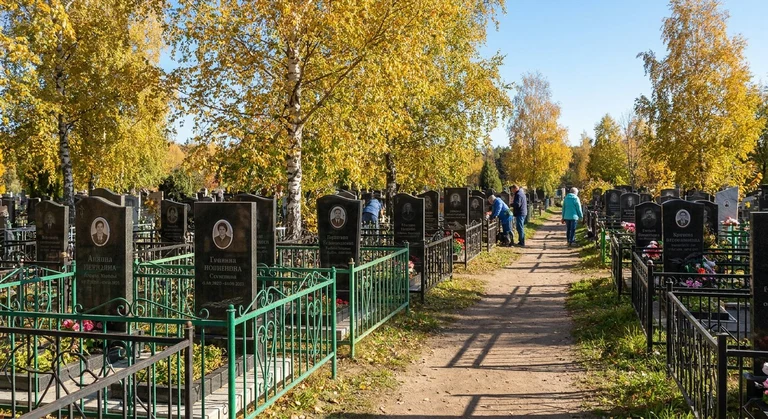 Памятники на Гусинобродском кладбище в Новосибирске