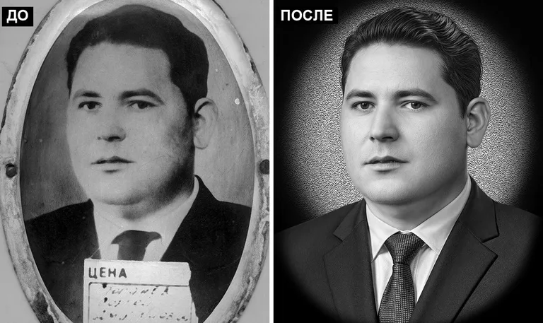 Ретушь фото на памятник — реставрация фотографии: до и после в Казани