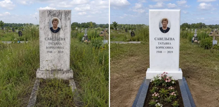 Диптих №21: кованая оградка с пиками — очищена от ржавчины, подкрашена чёрным в Казани