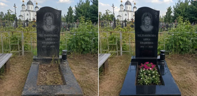 Мойка фигурного памятника до и после в Казани