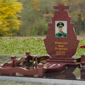 Гранитный вертикальный мемориальный комплекс - П198