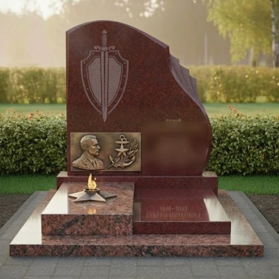 Мемориальный комплекс Гранит/Металл в Новосибирске, гранит Лезниковский