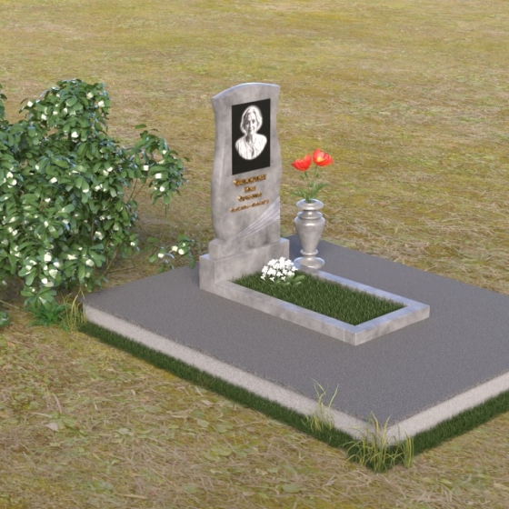 Памятник-книга с гравировкой из гранита, мрамор Тассос, вид 2