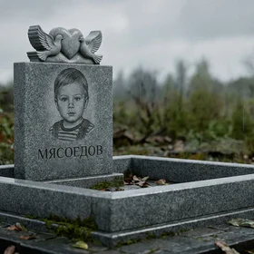 Детский памятник с голубями