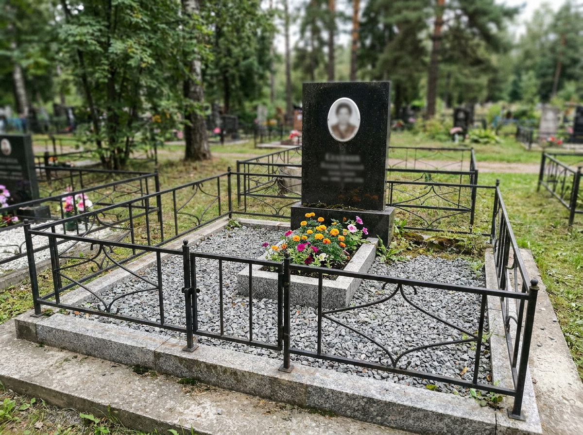 Благоустройство могилы в Казани — пример 4