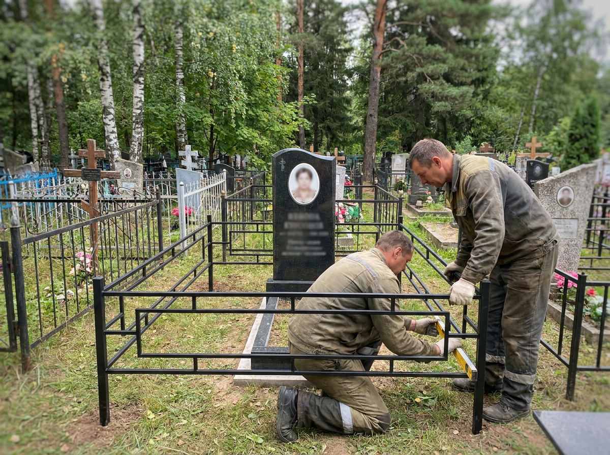 Установка ограды в Казани — пример 3