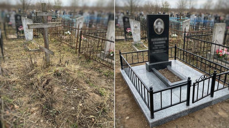 Установка памятника в Казани — пример 1