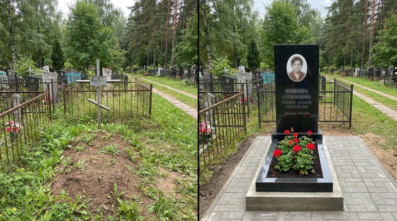 Установка памятника в Казани — пример 2