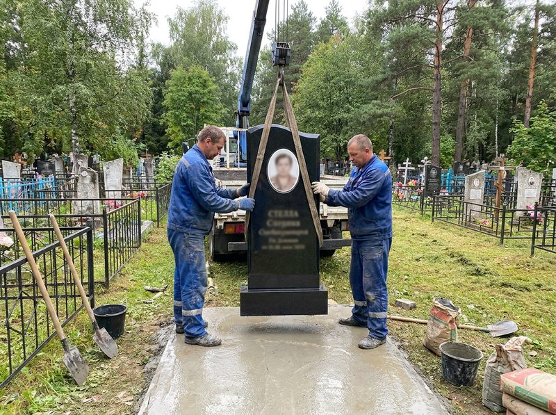 Установка памятника в Казани — пример 3